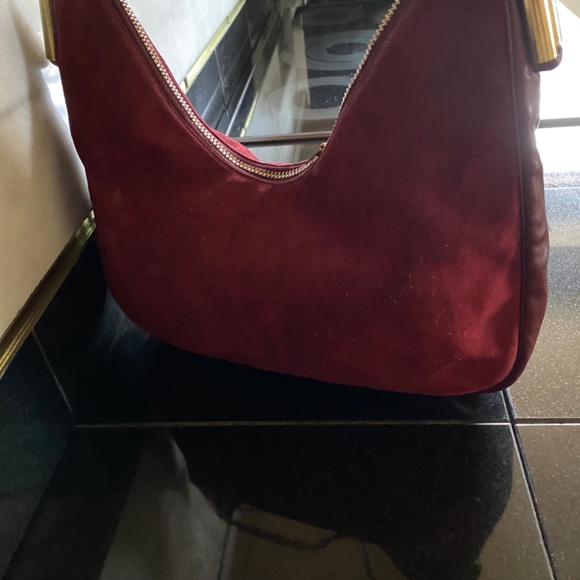Susan Gail  VINTAGE Amber Suede Shoulder Bag - Picture 2 of 12